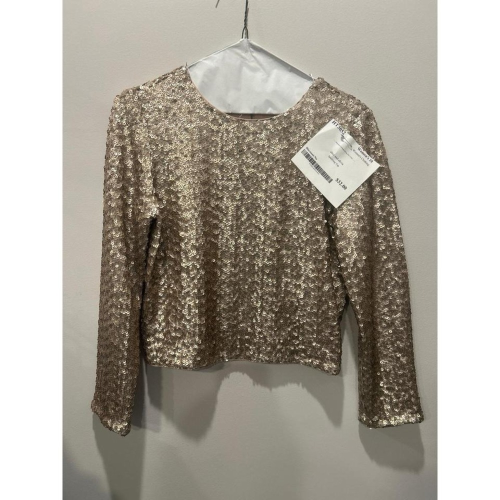 Alice and Olivia Sparkling Top Sequins 10
